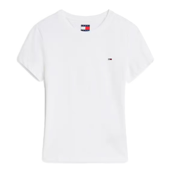 Tommy Hilfiger T-shirts hauts et polos Blanc - T-SHIRT COL C SLIM - M - Ref 27 €
